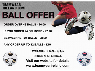 Teamwear Ball Offer Teamwear Ball Offer
