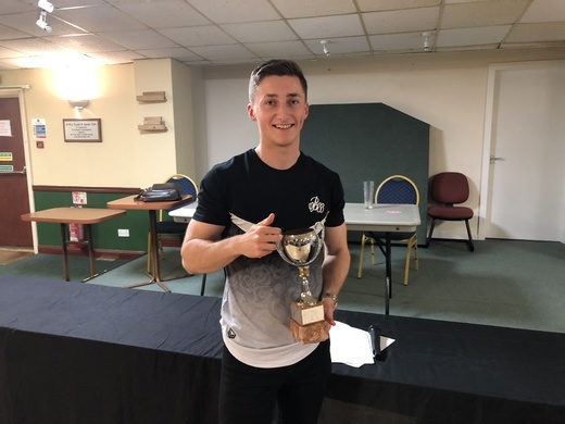 Declan Rapley collecting Nutty Runners-up Trophy Declan Rapley collecting Nutty Runners-up Trophy
