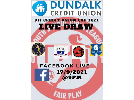 U11 Cup Semi Final draw live this Friday