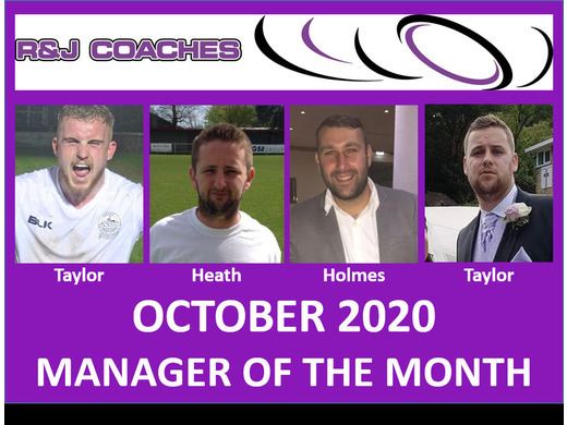 R&J Coaches Manager of the Month- October 2020