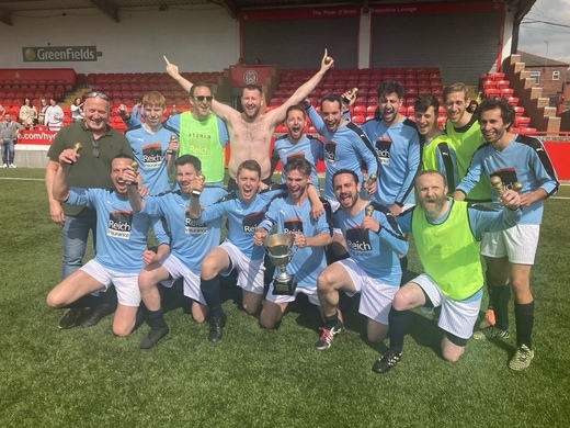 Reich lift the Harold Feldman Trophy beating Haroldeans on penalties