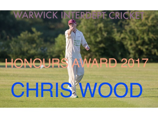 Chris Wood Honours Award 2017