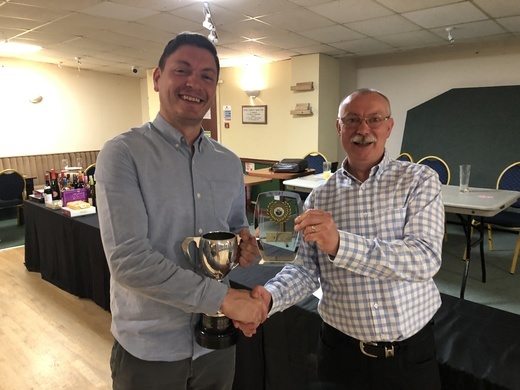 Dean Knight collecting Nutty Charman Trophy Dean Knight collecting Nutty Charman Trophy