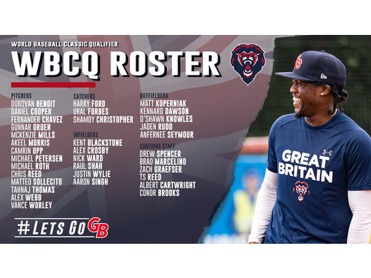 GREAT BRITAIN BASEBALL MEN’S TEAM ANNOUNCES ROSTER FOR 2022 WORLD BASEBALL CLASSIC QUALIFIER