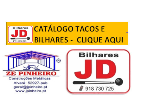 CATALOGO DE TACOS E BILHARES