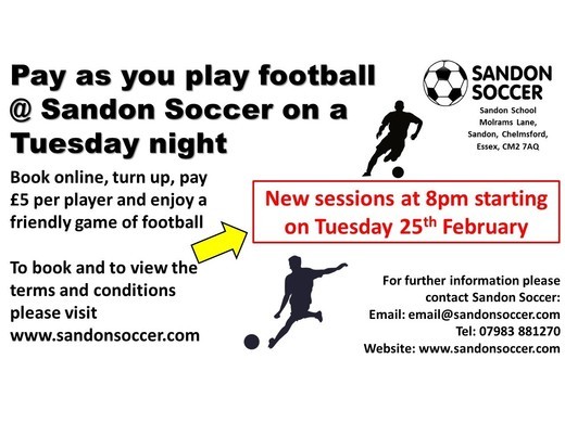 Sandon Soccer Pay As You Play