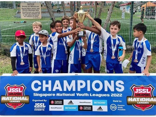 BOYS 9 D4 CHAMPIONS CUFA WHITE