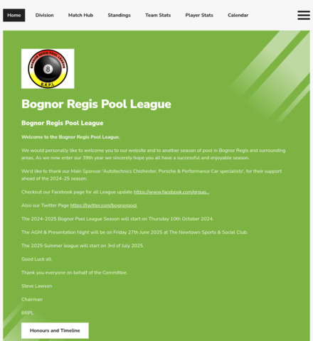 Bognor Regis Pool League - imagem