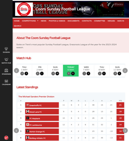 Coors Sunday Football League - imagem