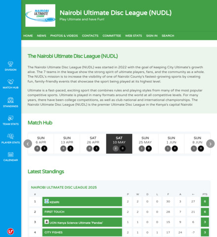 Nairobi Ultimate  Disc League (NUDL)