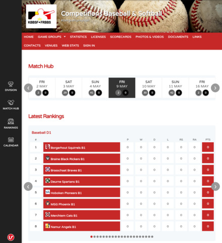 Competitions Baseball & Softball