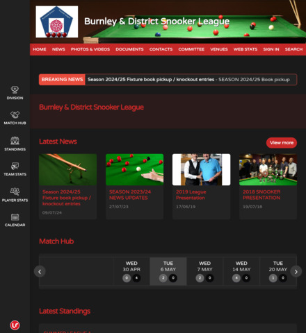 Burnley & District Snooker League