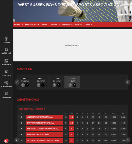 WEST SUSSEX BOYS DISTRICT SPORTS ASSOCIATION