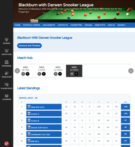 Blackburn with Darwen Snooker League