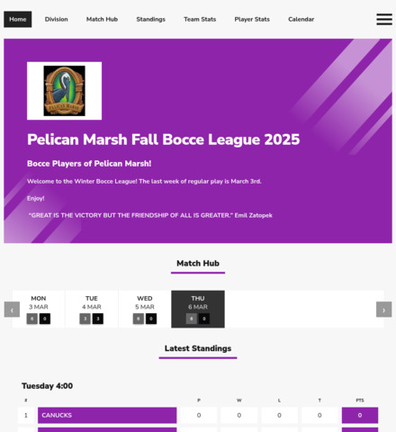Pelican Marsh Winter Bocce League 2023