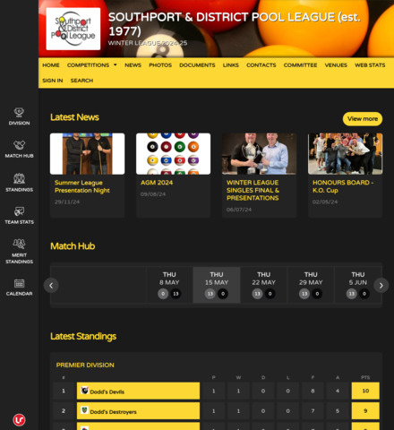 SOUTHPORT & DISTRICT POOL LEAGUE