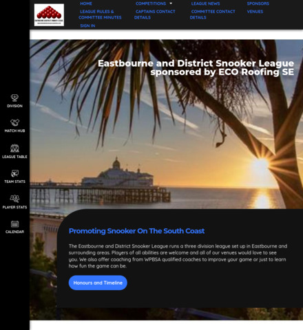 Eastbourne and District Snooker League sponsored by ECO Roofing SE