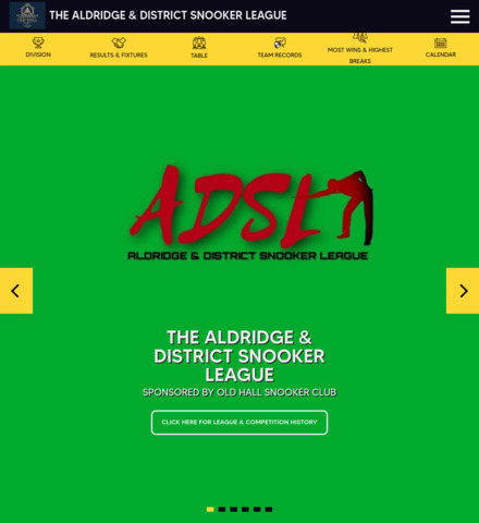 ALDRIDGE & DISTRICT SNOOKER LEAGUE
