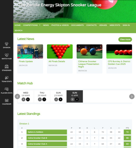 The Pendle Energy Skipton Snooker League - imagem